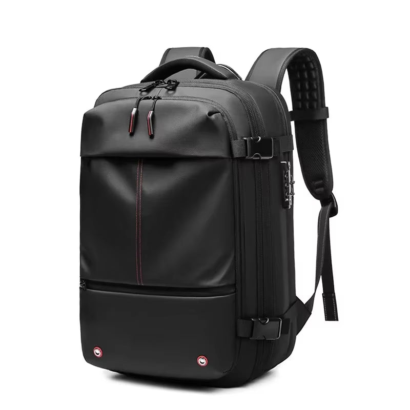 Men Travel Backpack Vacuum Compression Laptop Backpack 17 Inch Extended Large Capacity School Backpack Hiking Business Backpack